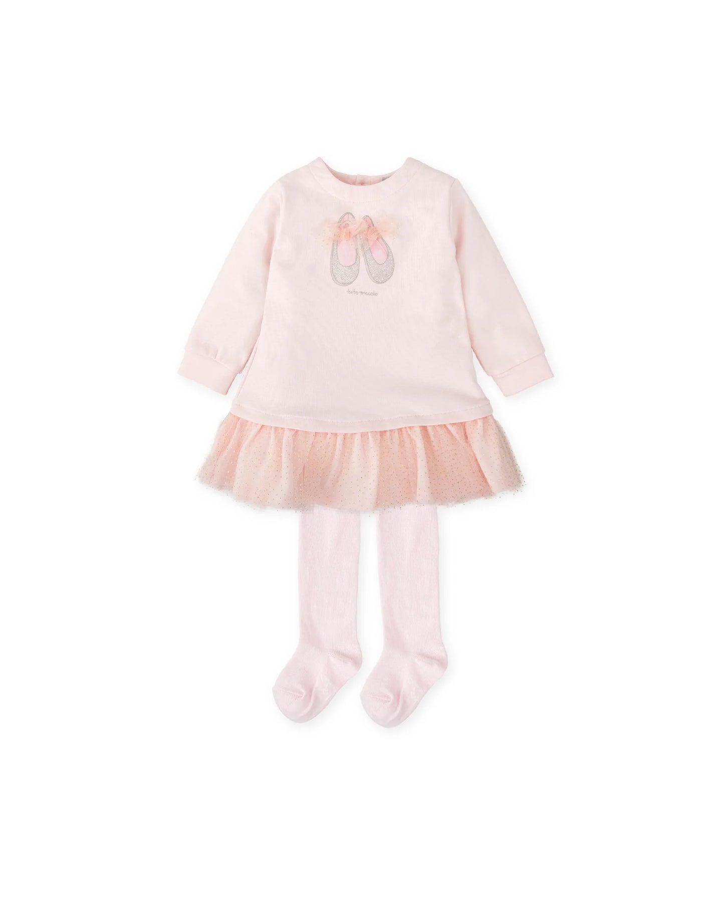 TUTTO PICCOLO PINK BALLET DRESS WITH TIGHTS 2291
