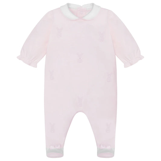 Emile et Rose Kallie Baby Girls Pink Bunny Babygrow & Hat Set 2630PP/25W62