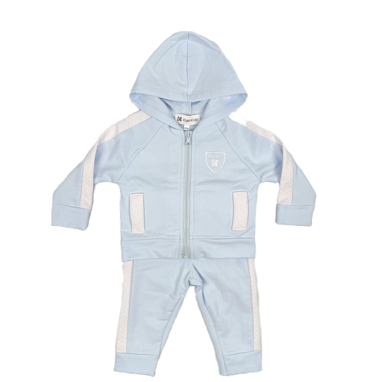 Blue/white joe hooded tracksuit