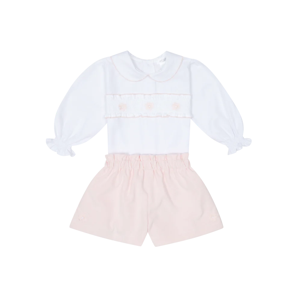 Deolinda Girls Cord Shorts And Blouse Set Joan- DBI25608