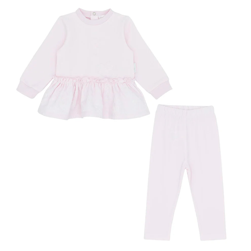 Pastels & Co Girls Peplum Jumper And Leggings Set Aurora