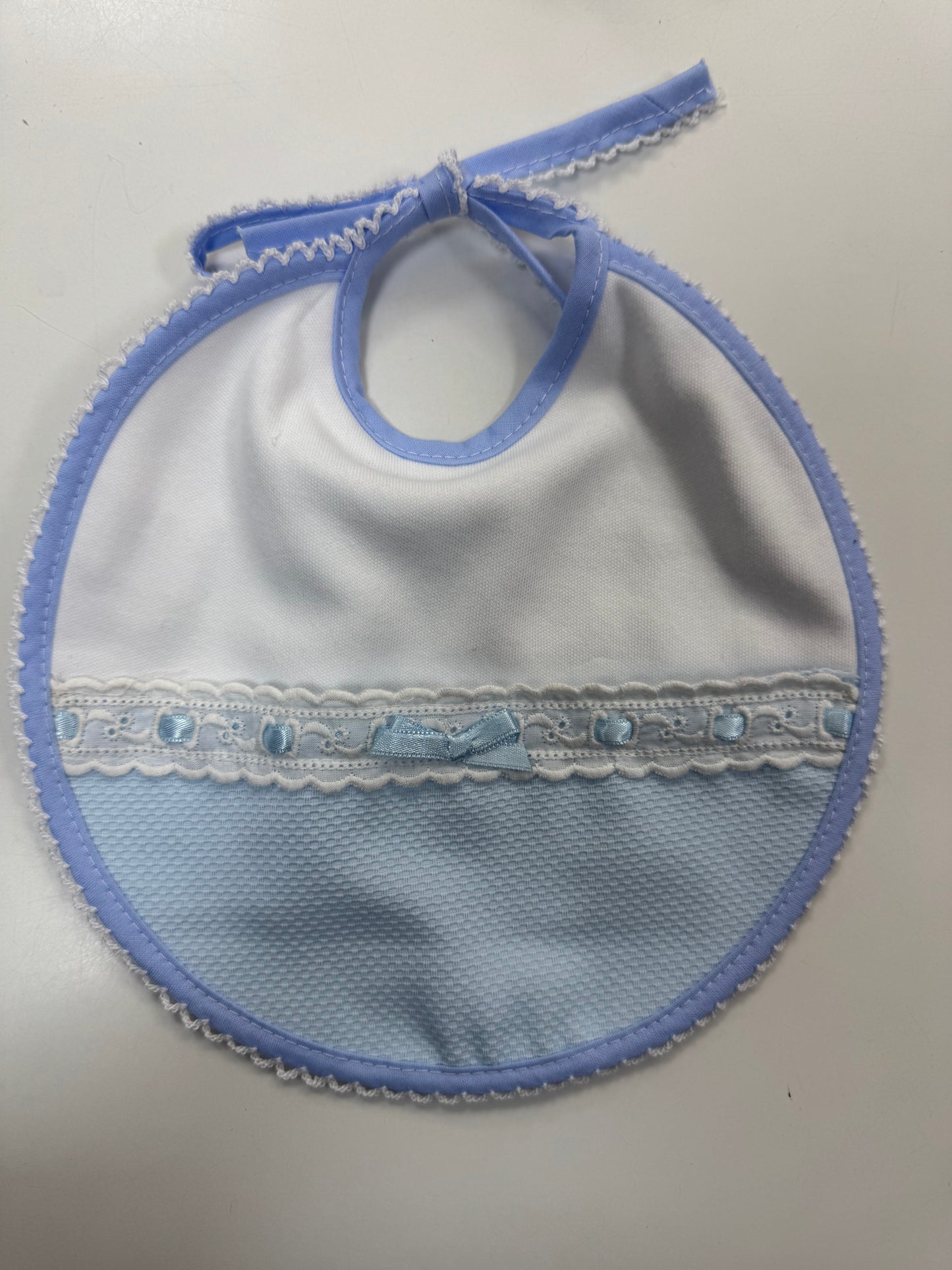 Fancy blue bib