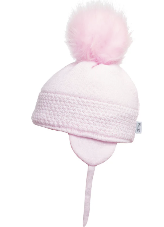 Satila Daisy Faux Fur Pom Pom Hat