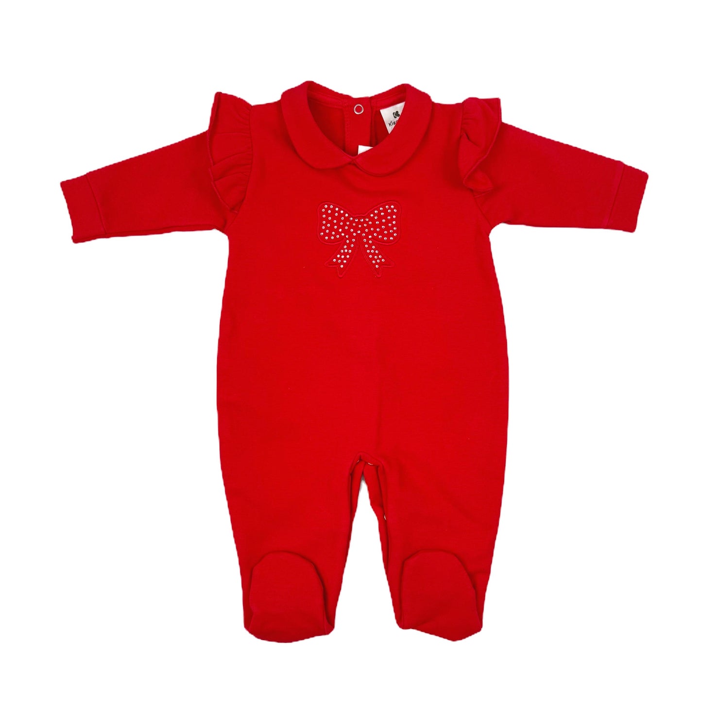 Red Diamante Bow All in One