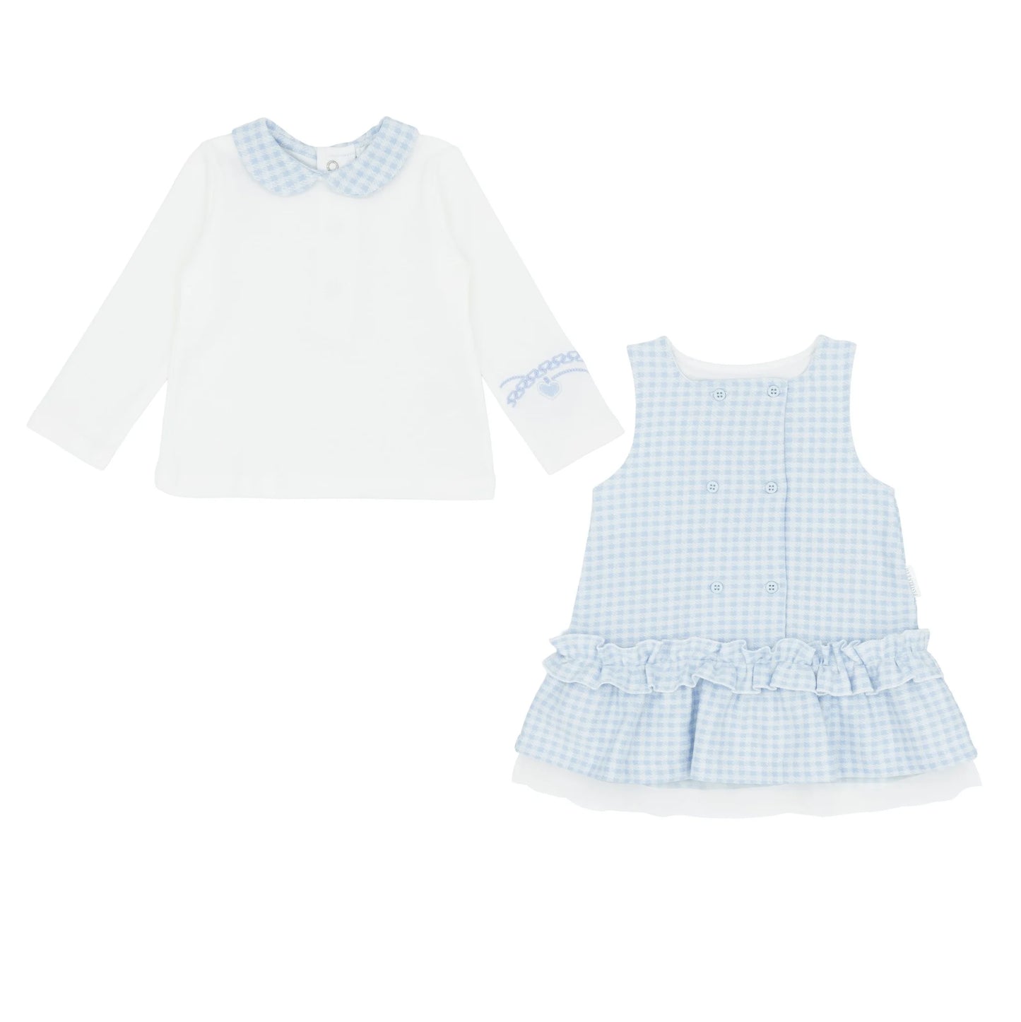Pastels & Co Cecilia Pinafore Dress with Blouse