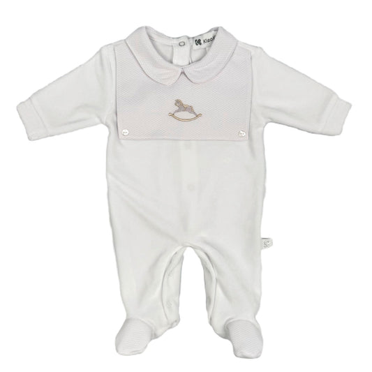 White Rocking horse Babygrow