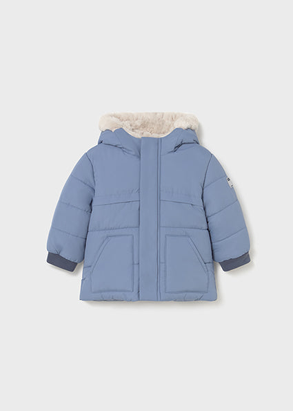Mayoral Baby fur lined coat