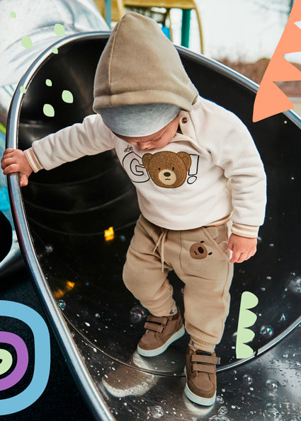 Mayoral Hooded pullover and bottoms