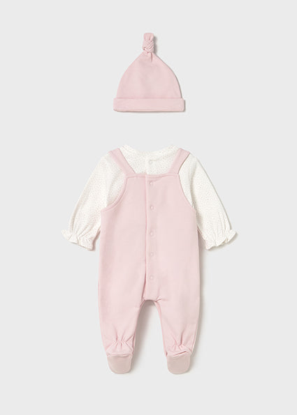 Mayoral Dungarees set with hat
