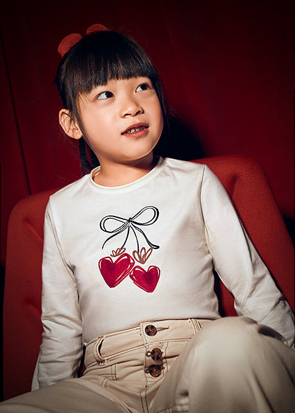 Mayoral Girls t-shirt with scrunchie