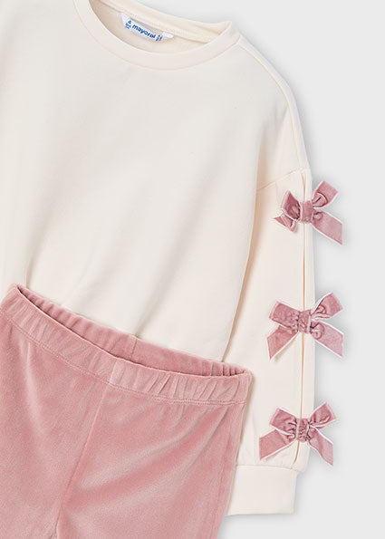 Mayoral legging and bow jumper set