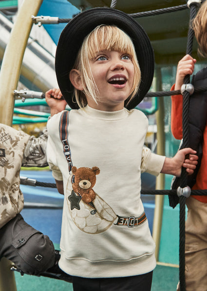 Mayoral Girls legging and bear jumper set
