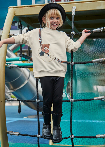 Mayoral Girls legging and bear jumper set