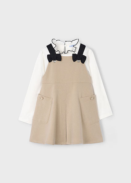 Mayoral Girls pinafore and shirt