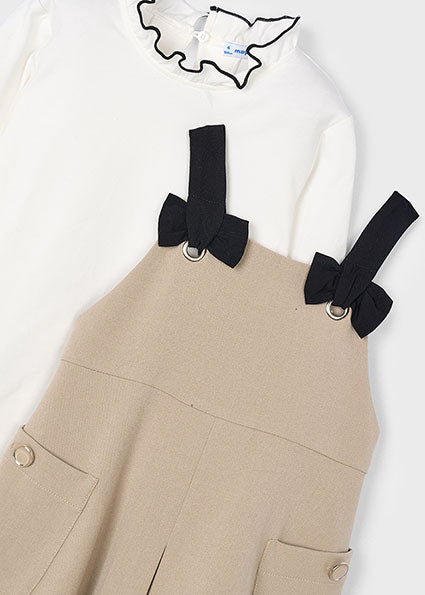 Mayoral Girls pinafore and shirt