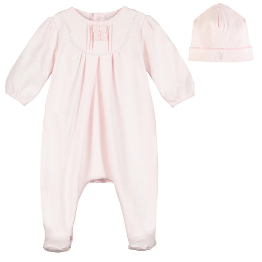 Emile et Rose Shantel Baby Girls Babygrow & Hat 1884PP/00G50