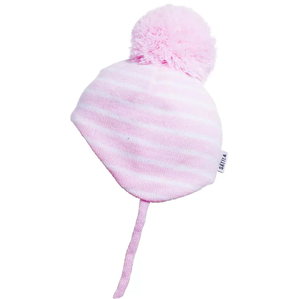 Satila Gemini Pom Pom Hat Pink Stripe