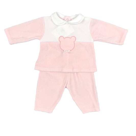 Pink Teddy 2 piece suit