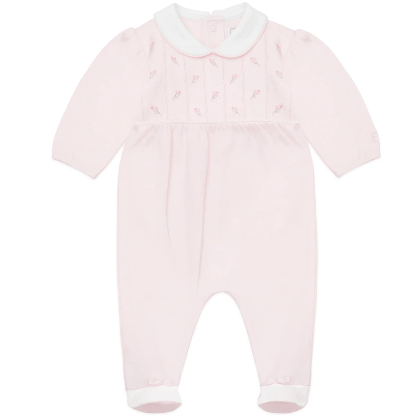 Emile et Rose Jilly Baby Girls Floral Embroidery Babygrow 2612PP/25S71