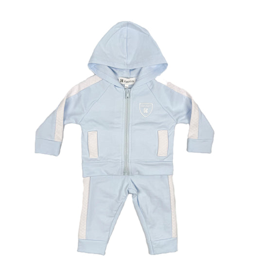 Blue/white joe hooded tracksuit
