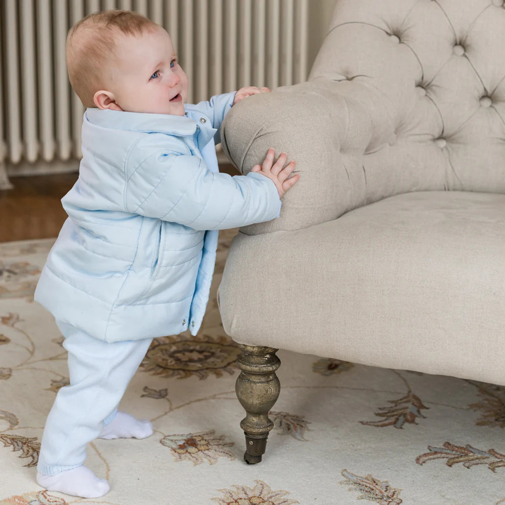 Emile et Rose Neil Blue Padded Jacket with Hood & Mitts 9286PB/00G56