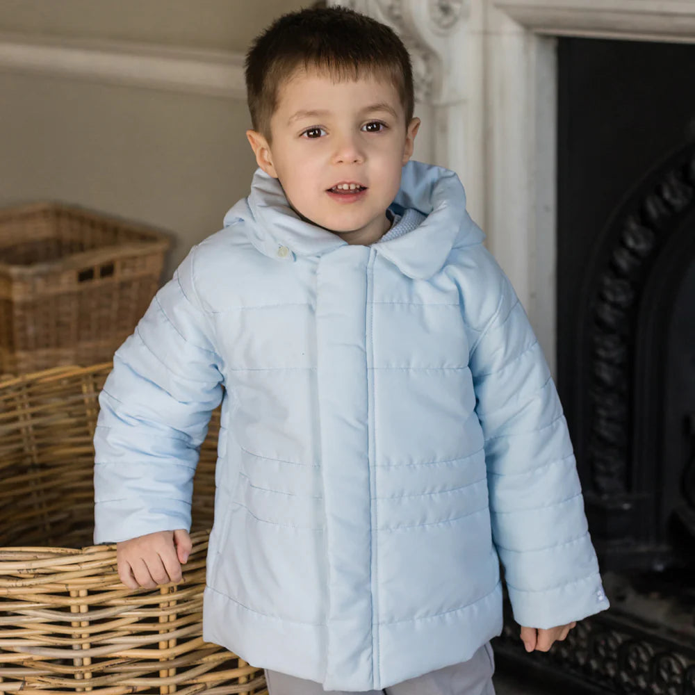Emile et Rose Neil Blue Padded Jacket with Hood & Mitts 9286PB/00G56