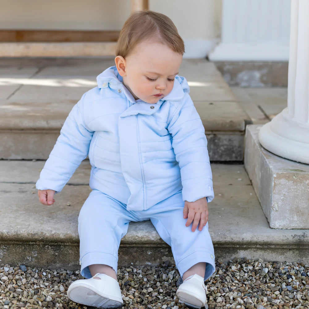 Emile et Rose Neil Blue Padded Jacket with Hood & Mitts 9286PB/00G56