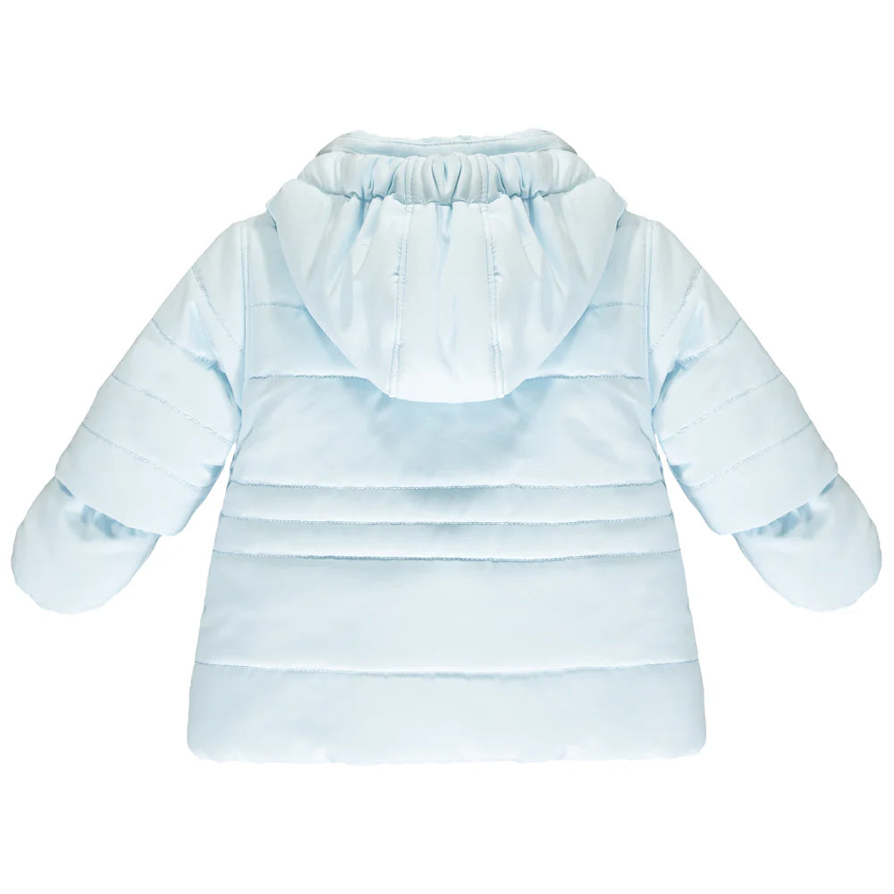 Emile et Rose Neil Blue Padded Jacket with Hood & Mitts 9286PB/00G56