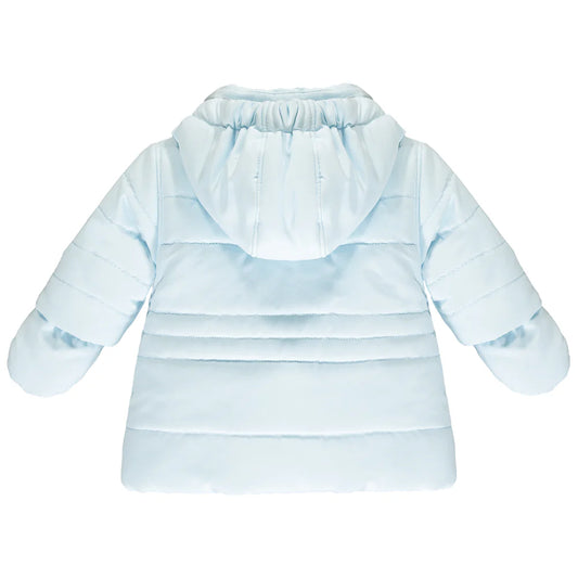 Emile et Rose Neil Blue Padded Jacket with Hood & Mitts 9286PB/00G56