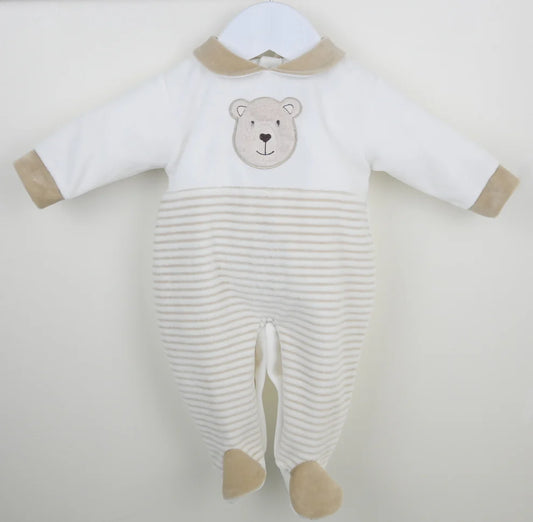 PEX Boys Neutral Bear Sleepsuit