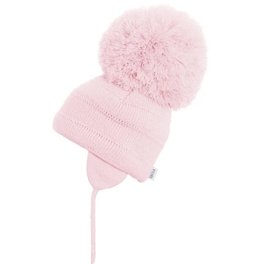 Sätila Pink Tuva Giant Pom-Pom Hat