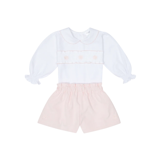 Deolinda Girls Cord Shorts And Blouse Set Joan- DBI25608