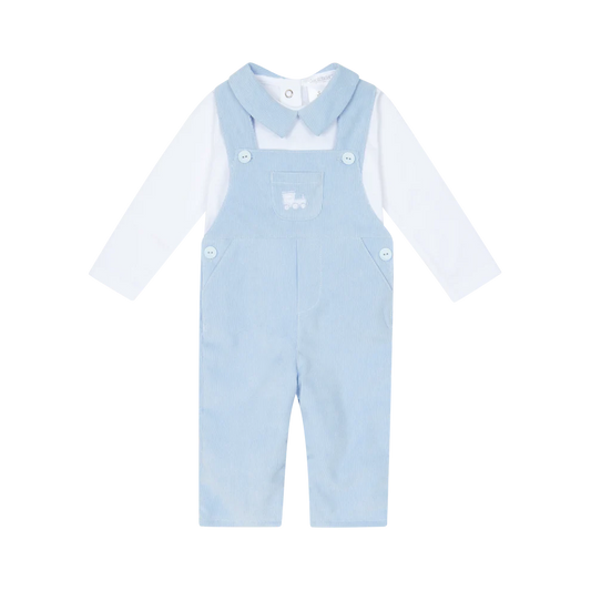 Deolinda Blue Train Dungaree Set DBI25611