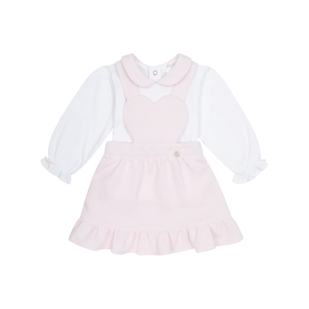 Deolinda Hearts & Stars Baby Pink Skirt+Top Dbi25714