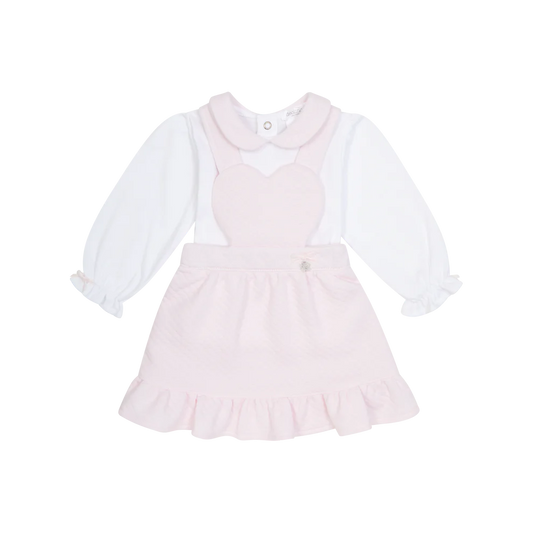 Deolinda Hearts & Stars Baby Pink Skirt+Top Dbi25714