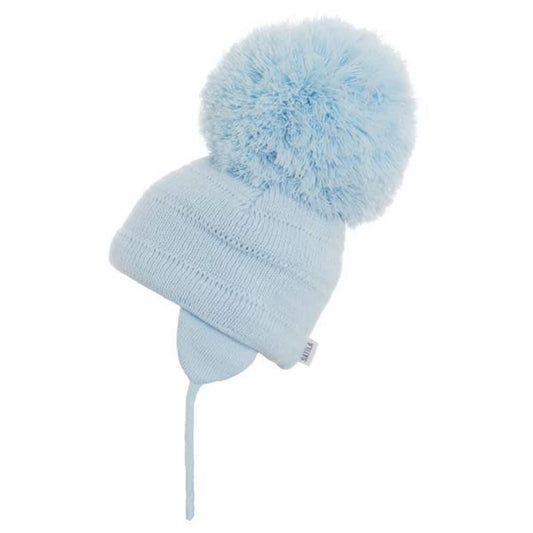 Sätila Blue Tuva Giant Pom-Pom Hat