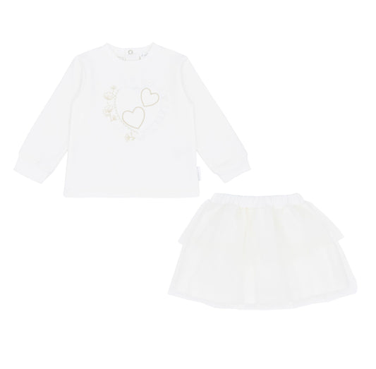 Pastels & Co Ivory Tulle Skirt Set Kate