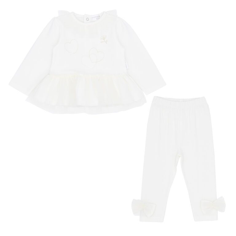 Pastels & Co Maria Ivory Tulle Legging Set