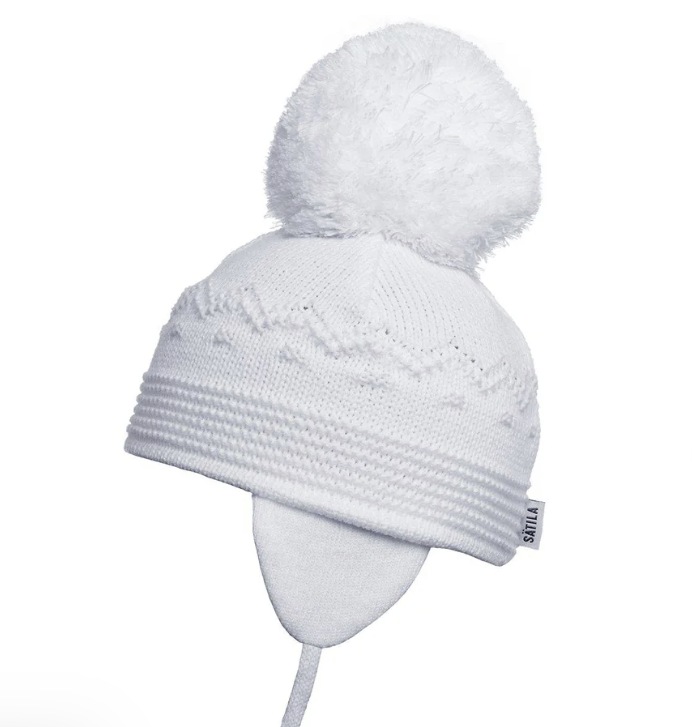 Satila Big Pom Hat Belle - White