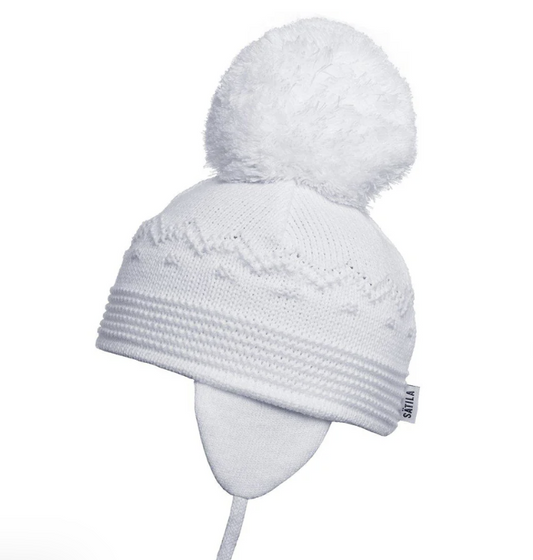 Satila Big Pom Hat Belle - White